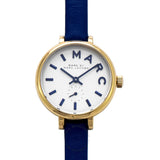 Marc Jacobs Sally White Dial Blue Leather Strap Watch for Women - MBM1354 Authentic Buy Shop Now