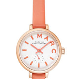 Marc Jacobs Sally White Dial Orange Leather Strap Watch for Women - MBM1355 Authentic Buy Shop Now