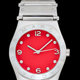 Marc Jacobs Classic Red Dial Silver Steel Strap Watch for Women - MBM3031 Authentic Buy Shop Now