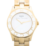Marc Jacobs Blade White Dial Gold Steel Strap Watch for Women - MBM3050 Authentic Buy Shop Now