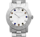 Marc Jacobs Amy White Dial Silver Steel Strap Watch for Women - MBM3140 Authentic Buy Shop Now