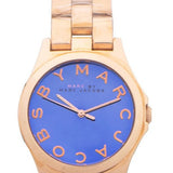 Marc Jacobs Henry Blue Dial Rose Gold Steel Strap Watch for Women - MBM3213 Authentic Buy Shop Now