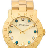 Marc Jacobs Amy Dexter Gold Dial Gold Steel Strap Watch for Women - MBM3215 Authentic Buy Shop Now