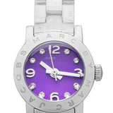 Marc Jacobs Amy Purple Dial Silver Steel Strap Watch for Women - MBM3228 Authentic Buy Shop Now