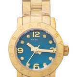 Marc Jacobs Amy Dinky Blue Dial Gold Steel Strap Watch for Women - MBM3229 Authentic Buy Shop Now