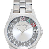 Marc Jacobs Henry Skeleton Silver Dial Silver Steel Strap Watch for Women - MBM3262 Authentic Buy Shop Now