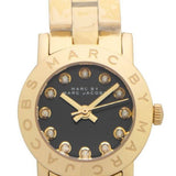 Marc Jacobs Amy Black Dial Gold Steel Strap Watch for Women - MBM3336 Authentic Buy Shop Now
