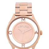 Marc Jacobs Tether Transparent Rose Gold Dial Rose Gold Steel Strap Watch for Women - MBM3414 Authentic Buy Shop Now