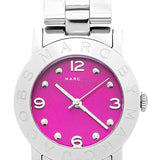 Marc Jacobs Amy Pink Dial Silver Steel Strap Watch for Women - MBM8623 Authentic Buy Shop Now