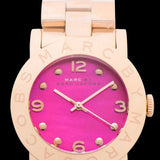 Marc Jacobs Amy Pink Dial Rose Gold Steel Strap Dial Watch for Women - MBM8625 Authentic Buy Shop Now