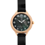 Marc Jacobs Betty Mother of Pearl Black Dial Black Leather Strap Watch for Women - MJ1513 Authentic Buy Shop Now