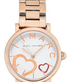 Marc Jacobs Classic White Dial Rose Gold Steel Strap Watch for Women - MJ3592 Authentic Buy Shop Now