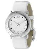 Marc Jacobs Amy White Dial White Leather Strap Watch for Women - MBM1136 Authentic Buy Shop Now