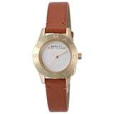 Marc Jacobs Mini Blade White Dial Brown Leather Strap Watch for Women - MBM1219 Authentic Buy Shop Now