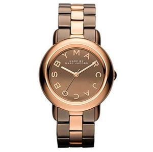 Marc Jacobs Marci Brown Dial Two Tone Steel Strap Watch for Women - MBM3171 Authentic Buy Shop Now