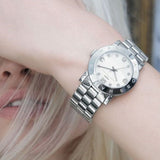 Marc Jacobs Mini Amy White Dial Silver Steel Strap Watch for Women - MBM3055 Authentic Buy Shop Now