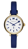 Marc Jacobs Sally White Dial Blue Leather Strap Watch for Women - MBM1354 Authentic Buy Shop Now