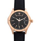 Maserati Circuito Black Dial Black Leather Strap Watch For Men - R8851127001 Authentic Buy Shop Now