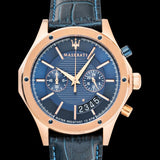 Maserati Circuito Blue Dial Blue Leather Strap Watch For Men - R8871627002 Authentic Buy Shop Now