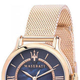 Maserati Epoca Blue Dial Rose Gold Mesh Strap Watch For Women - R8853118503 Authentic Buy Shop Now