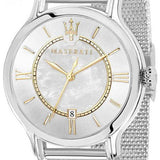 Maserati Epoca Mother of Pearl Dial Silver Mesh Strap Watch For Women - R8853118504 Authentic Buy Shop Now