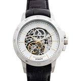 Maserati Ingegno Automatic Black Skeleton Dial Black Leather Strap Watch For Men - R8821119002 Authentic Buy Shop Now