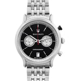 Maserati Legend Chronograph Black Dial Stainless Steel Watch For Men - R8873638001 Authentic Buy Shop Now