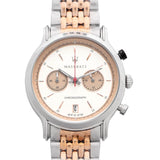 Maserati Legend Chronograph Ivory White Dial Two Tone Steel Strap Watch For Men - R8873638002 Authentic Buy Shop Now