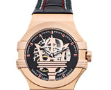 Maserati Potenza Skeleton Limited Edition Dial Black Strap Watch For Men - R8821108026 Authentic Buy Shop Now