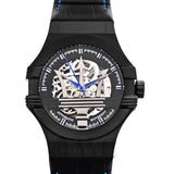 Maserati Potenza Automatic Black Dial Black Leather Strap Watch For Men - R8821108009 Authentic Buy Shop Now