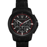 Maserati Successo 44mm Black Dial Black Steel Strap Watch For Men - R8873621014 Authentic Buy Shop Now