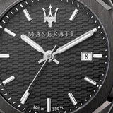 Maserati Stile Quartz Black Dial Black Steel Strap Watch For Men - R8853142001 Authentic Buy Shop Now