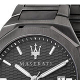 Maserati Stile Quartz Black Dial Black Steel Strap Watch For Men - R8853142001 Authentic Buy Shop Now