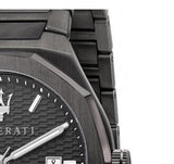 Maserati Stile Quartz Black Dial Black Steel Strap Watch For Men - R8853142001 Authentic Buy Shop Now