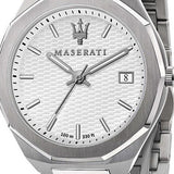 Maserati Stile 3H White Dial Silver Steel Strap Watch For Men - R8853142005 Authentic Buy Shop Now