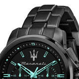 Maserati Successo Aqua Edition Black Dial Stainless Steel Strap Watch For Men - R8873644003 Authentic Buy Shop Now