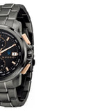 Maserati Successo Solar Black Dial Grey Steel Strap Watch For Men - R8873645001 Authentic Buy Shop Now