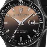 Maserati SFIDA Quartz Black Dial Black Rubber Strap Watch For Men - R8851140001 Authentic Buy Shop Now