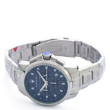 Maserati Successo Chronograph Blue Dial Silver Steel Strap Watch For Men - R8873621002 Authentic Buy Shop Now