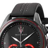 Maserati Traguardo Chronograph Black Dial Black Leather Strap Watch for Men - R8871612023 Authentic Buy Shop Now