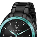 Maserati Traguardo Aqua Edition Black Dial Black Steel Strap Watch For Men - R8873644002 Authentic Buy Shop Now
