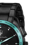 Maserati Traguardo Aqua Edition Black Dial Black Steel Strap Watch For Men - R8873644002 Authentic Buy Shop Now