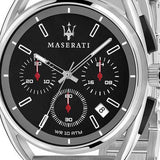Maserati Trimarano Chronograph Black Dial Silver Stainless Steel Strap Watch For Men - R8873632003 Authentic Buy Shop Now