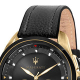 Maserati Traguardo Chronograph Black Dial Black Leather Strap Watch For Men - R8871612033 Authentic Buy Shop Now
