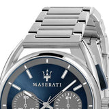 Maserati Trimarano Chronograph Blue Dial Silver Steel Strap Watch For Men - R8873632004 Authentic Buy Shop Now