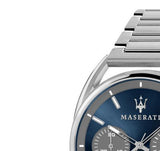 Maserati Trimarano Chronograph Blue Dial Silver Steel Strap Watch For Men - R8873632004 Authentic Buy Shop Now