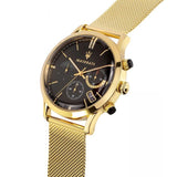 Maserati Ricordo Chronograph Black Dial Stainless Steel Mesh Bracelet Watch For Men - R8873633003 Authentic Buy Shop Now