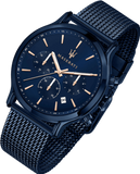 Maserati Epoca Analog Blue Dial Blue Mesh Bracelet Watch For Men - R8873618010 Authentic Buy Shop Now