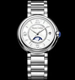 Maurice Lacroix Fiaba Moonphase White Mother of Pearl Dial Silver Steel Strap Watch for Women - FA1084-SS002-170-1 Authentic Buy Shop Now