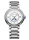 Maurice Lacroix Fiaba Moonphase White Mother of Pearl Dial Silver Steel Strap Watch for Women - FA1084-SS002-170-1 Authentic Buy Shop Now